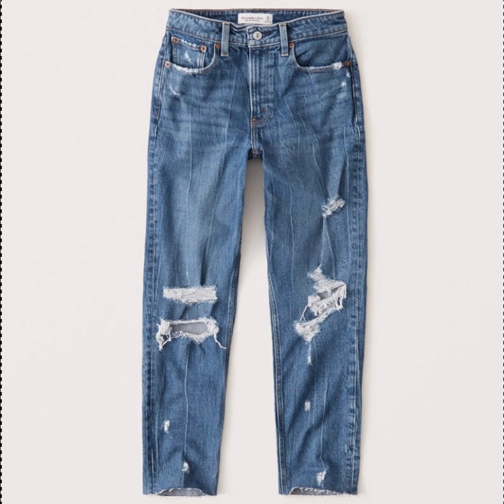 Abercrombie curve love mom jeans